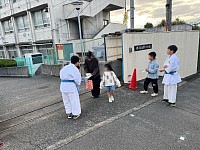 家原寺小学校ビラ配り